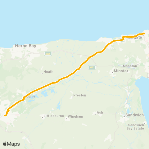 Stagecoach South East Summerfield Road - Bus Station map