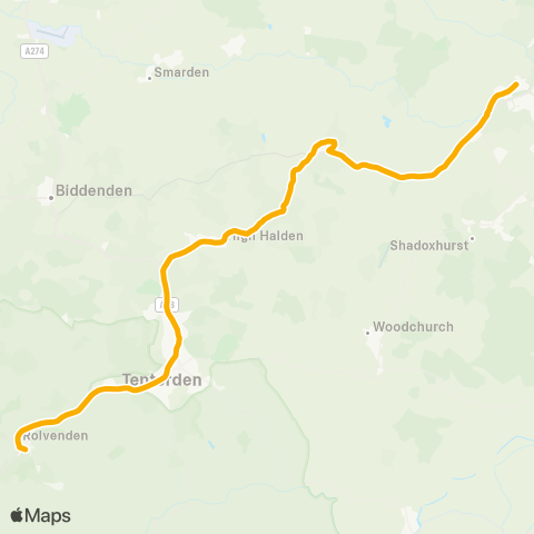 Stagecoach South East The Vine - Park Street map