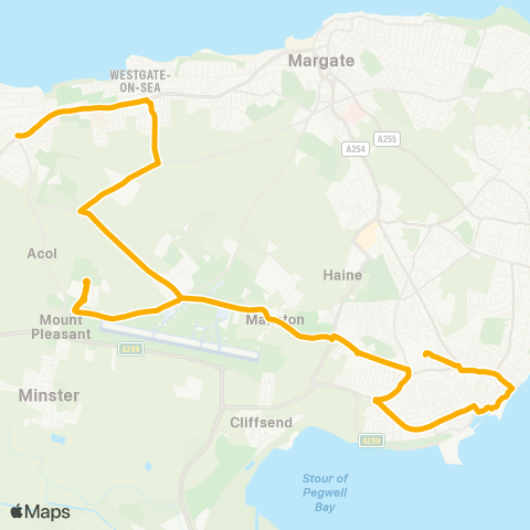 Stagecoach South East Railway Station - Sherwood Gardens map
