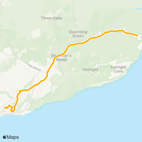 Stagecoach South East Pett Road - Priory Meadow map