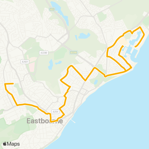 Stagecoach South East Lucerne Drive East - Bus Station map