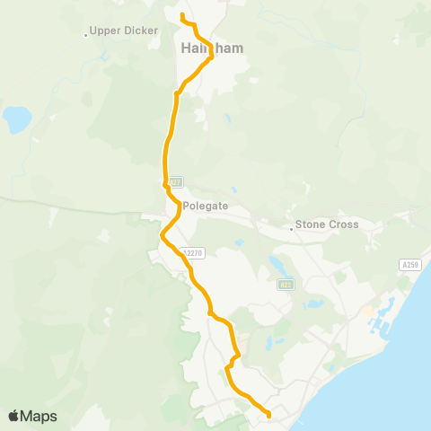 Stagecoach South East High Street - Terminus Road map