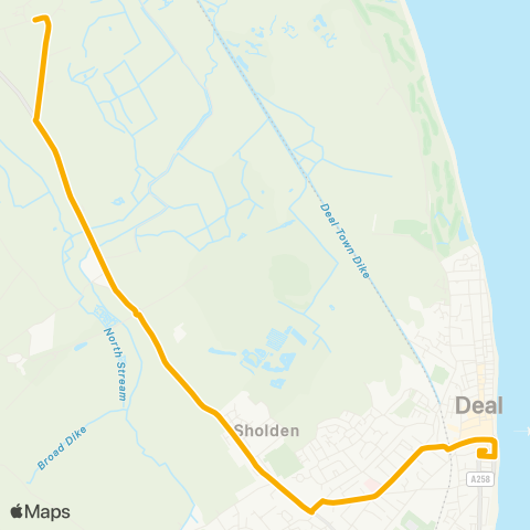 Stagecoach South East The Blue Pigeons - South Street map