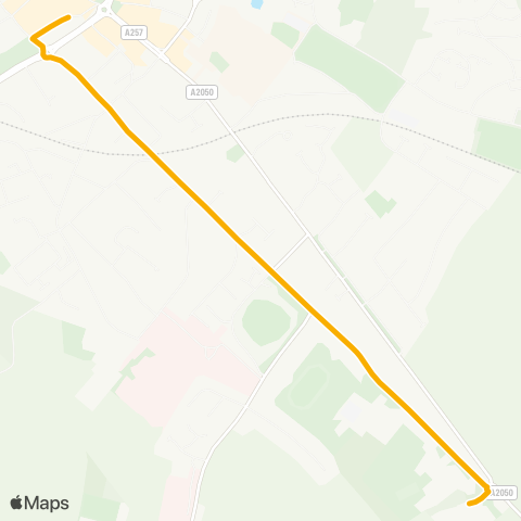 Stagecoach South East Whitefriars - New Dover Rd P&R Term map