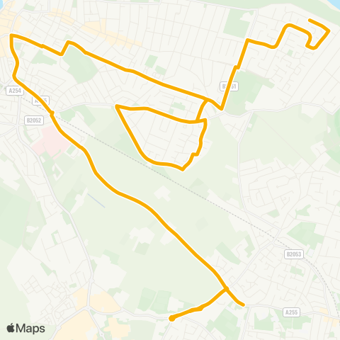 Stagecoach South East Lamberhurst Way - Dane Court School map