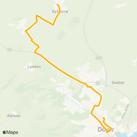 Stagecoach South East Charlton Primary School - Eklr Station map