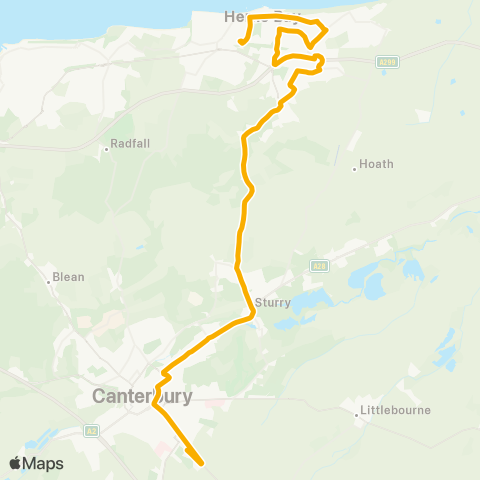 Stagecoach South East Railway Sta - Simon Langton Girls' Sch map