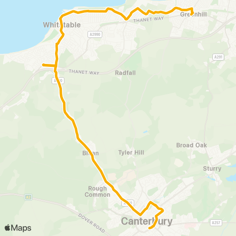 Stagecoach South East Bus Station - Roundabout map