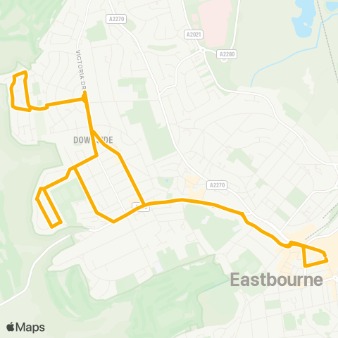 Stagecoach South East Cornfield Road - Terminus Road map
