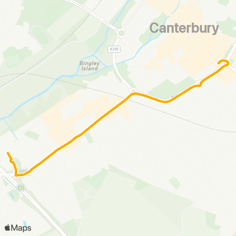 Stagecoach South East Whitefriars - Park and Ride Terminal map