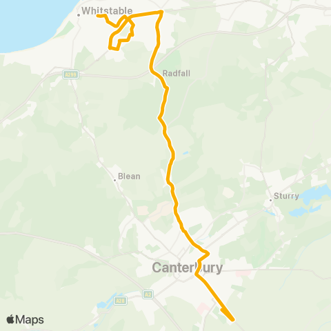 Stagecoach South East St Anselm's School - Railway Station map