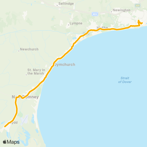 Stagecoach South East Camp - Marine Parade map