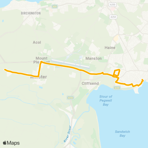 Stagecoach South East Bus Station - Bus Garage map
