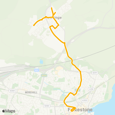 Stagecoach South East Campbell Road - Middelburg Square map