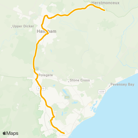 Stagecoach South East The Harp - Terminus Road map