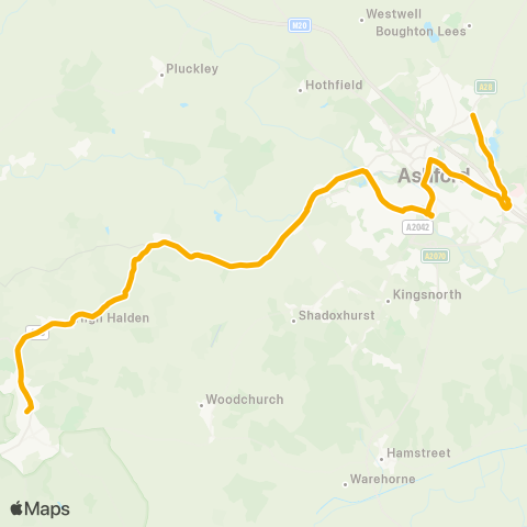Stagecoach South East George Williams Way - Homewood Sch Grounds map