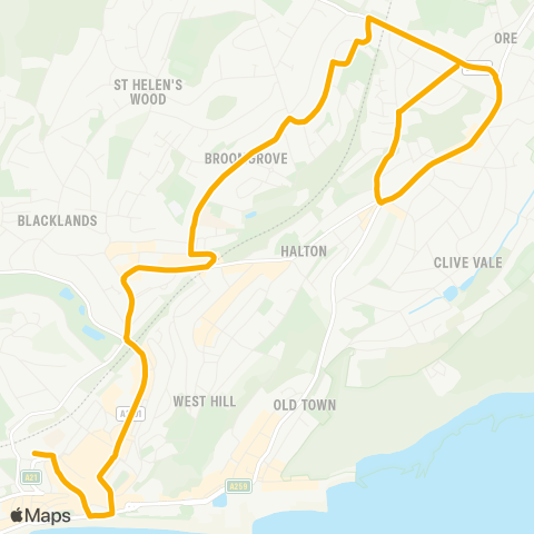 Stagecoach South East Old London Road - Railway Station map