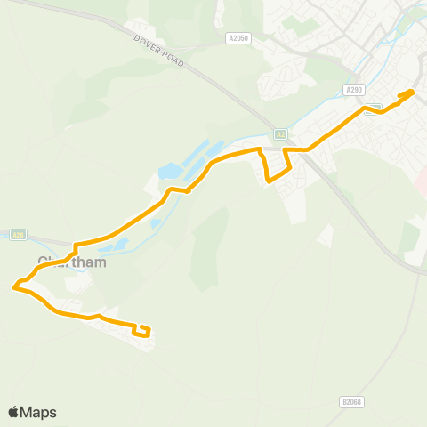 Stagecoach South East Old Church Way - Bus Station map