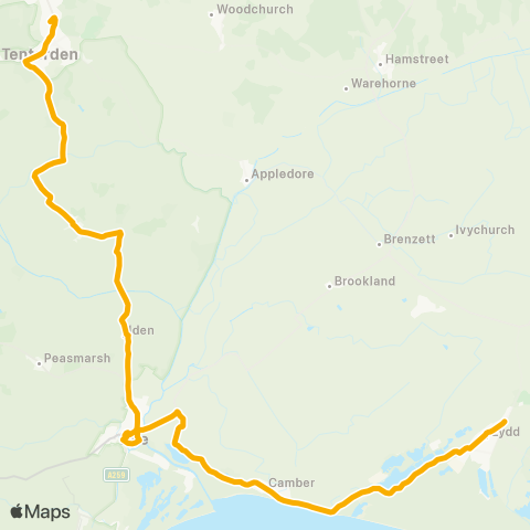 Stagecoach South East Homewood School Grounds - Police Station map