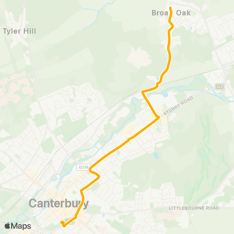 Stagecoach South East Shalloak Road - Bus Station map