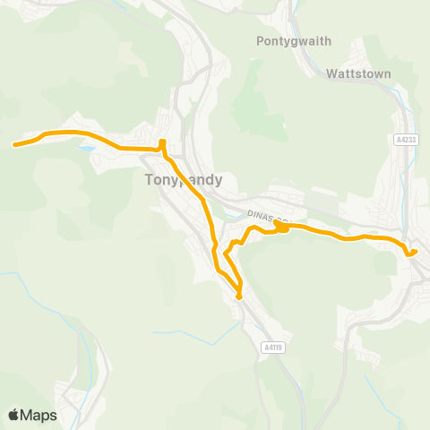 Stagecoach South Wales  map