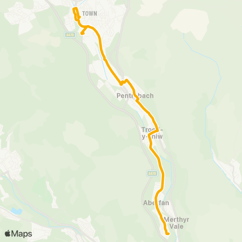 Stagecoach South Wales  map