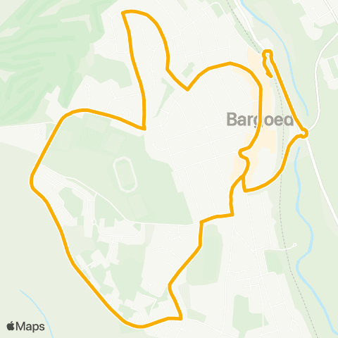 Stagecoach South Wales Bargoed Interchange Stand 4 - Hanbury Square map