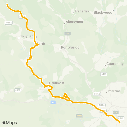 Stagecoach South Wales Cardiff Bus Interchange Bay 1 - Terminus map