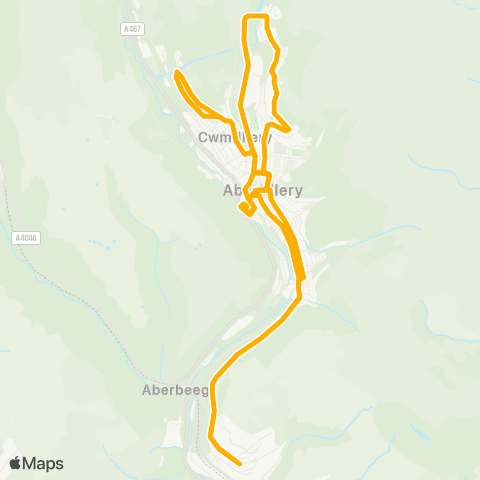 Stagecoach South Wales High Street - High Street map