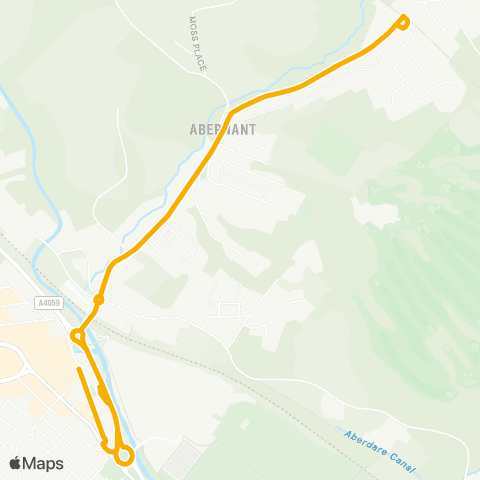Stagecoach South Wales Aberdare Bus Sta 5 - Aberdare Bus Sta map