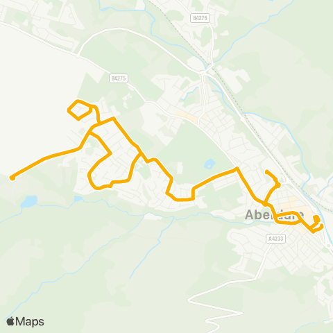 Stagecoach South Wales Aberdare Bus Sta Stand 8 - Aberdare Bus Sta map