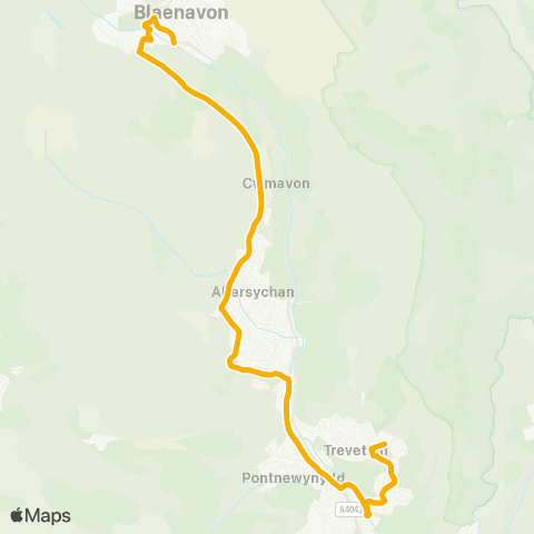 Stagecoach South Wales Curwood - Ysgol Gyfun Gwynllyw map