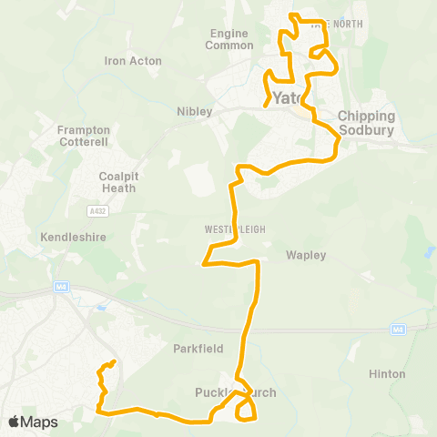 Stagecoach South Wales Cranleigh Court Road Shops - Sainsbury's map