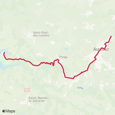 Stabus Lacapelle Viescamp-Ytrac map