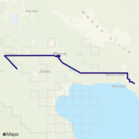 SunLine Route 9 map
