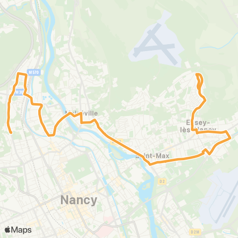 STAN Nancy Jean Lamour ↔︎ Gérard Barrois map