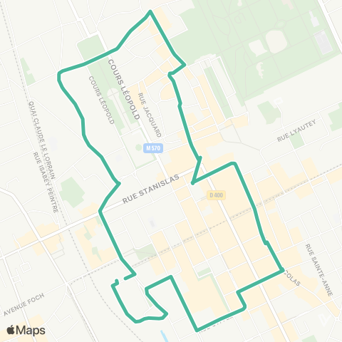 STAN Citadine Nancy map