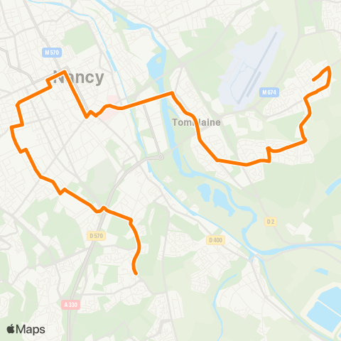 STAN Artem ↔︎ Saulxures Lorraine map