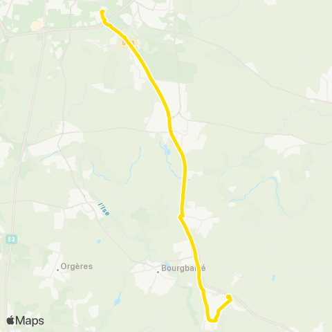 STAR Rennes (La Poterie) - St-armel - Corps-Nuds (Corps-Nuds Gare) map