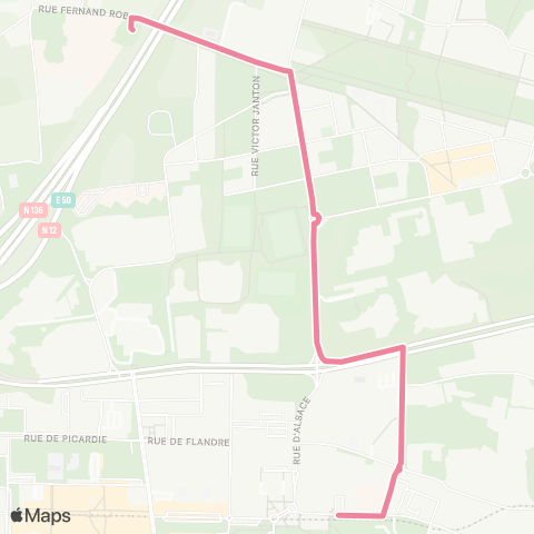 STAR Rennes (The Land) - Rennes (Villejean-Uni) map