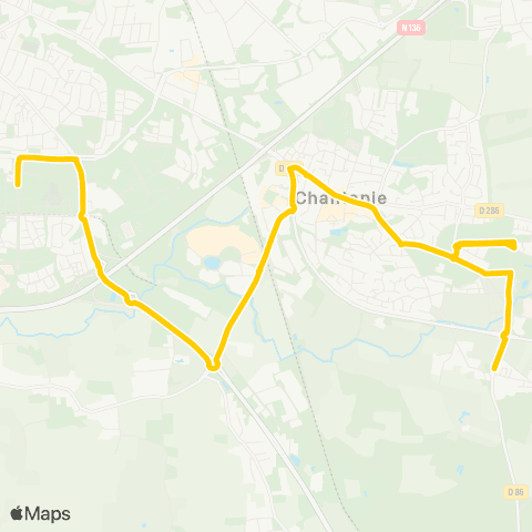 STAR - Lignes scolaires Chantepie (La Planche) - Rennes (Les Hautes Ourmes) map