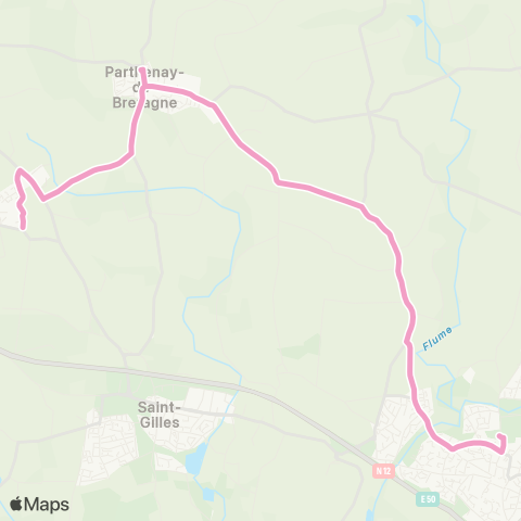 STAR Pacé (Ctre scolaire Pacé) - Parthenay-de-Bretagne - Clayes (Clayes Ctre) map