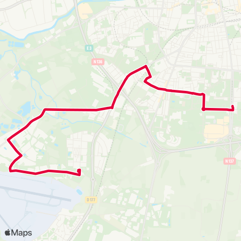 STAR Rennes (Henri Fréville) - St-Jacques-de-la-Lande (Morinais) map