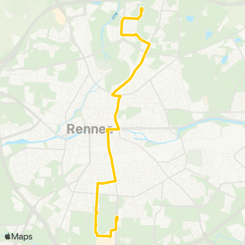 STAR Rennes (Patton) - Rennes (Henri Fréville) map