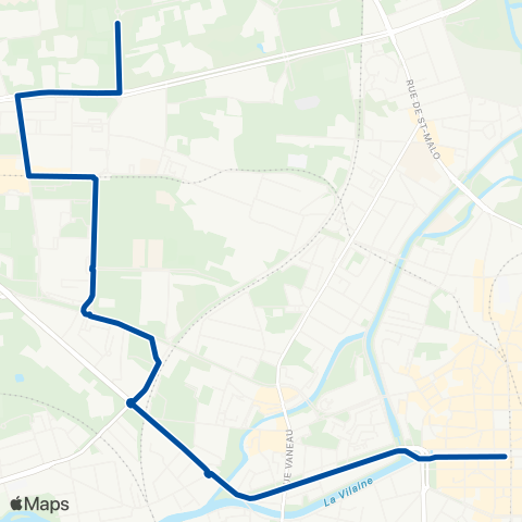 STAR Rennes (Rép.) - Rennes (Kennedy Guyenne) map