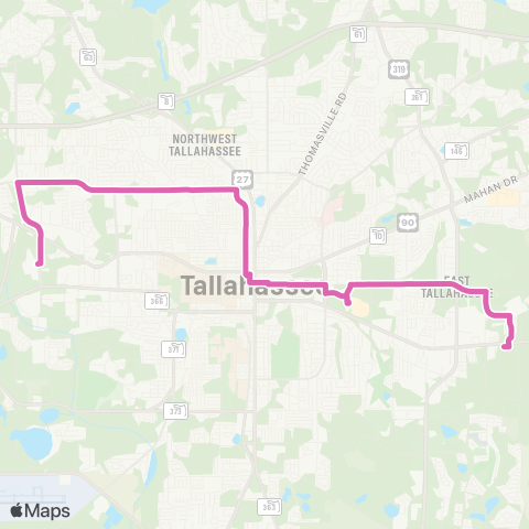 StarMetro Evergreen map