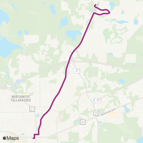 StarMetro Killearn map