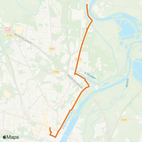 STAR Navette Bonvert map