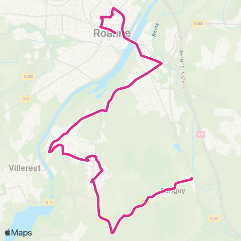 STAR - Scolaire Sco - Commelle Vernay map
