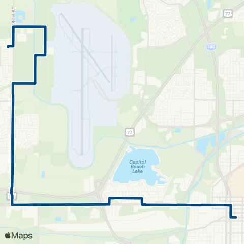 StarTran Arnold Heights map